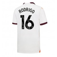 Camiseta Manchester City Rodri Hernandez #16 Visitante Equipación 2023-24 manga corta